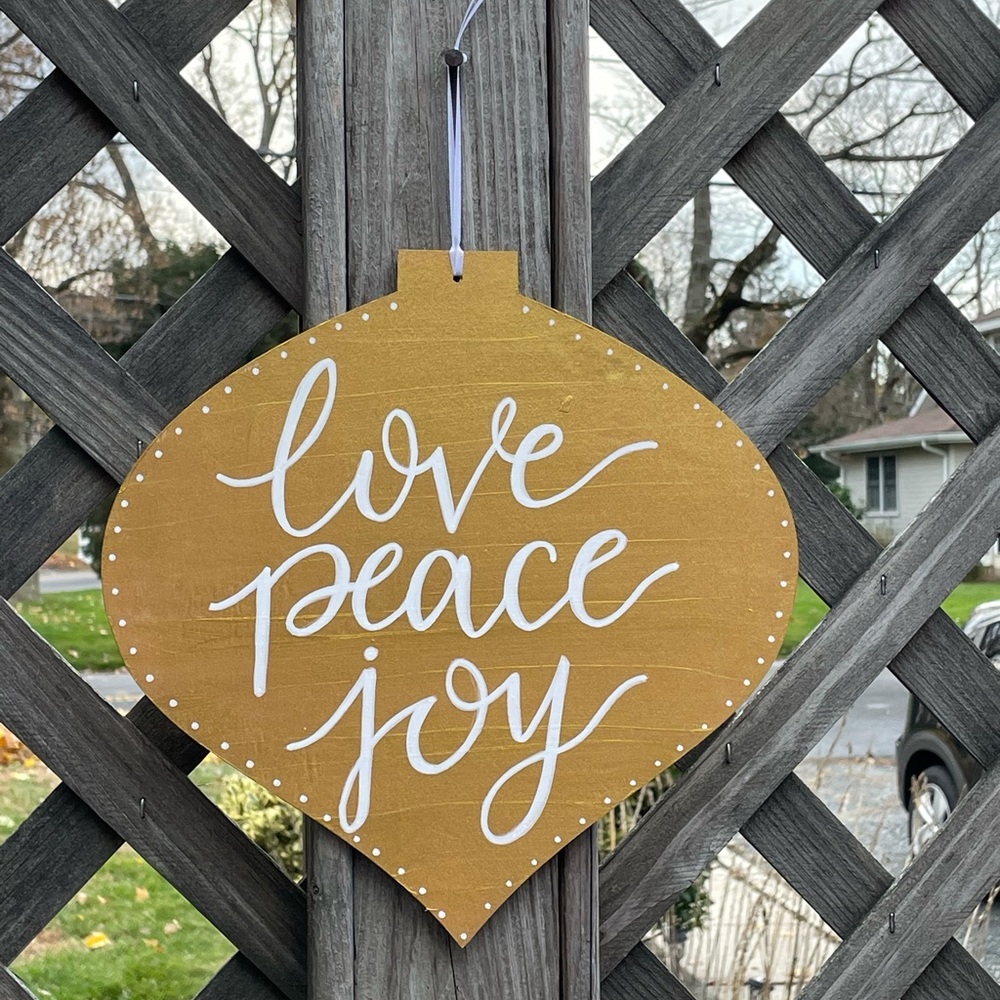 Handmade Holiday Sign